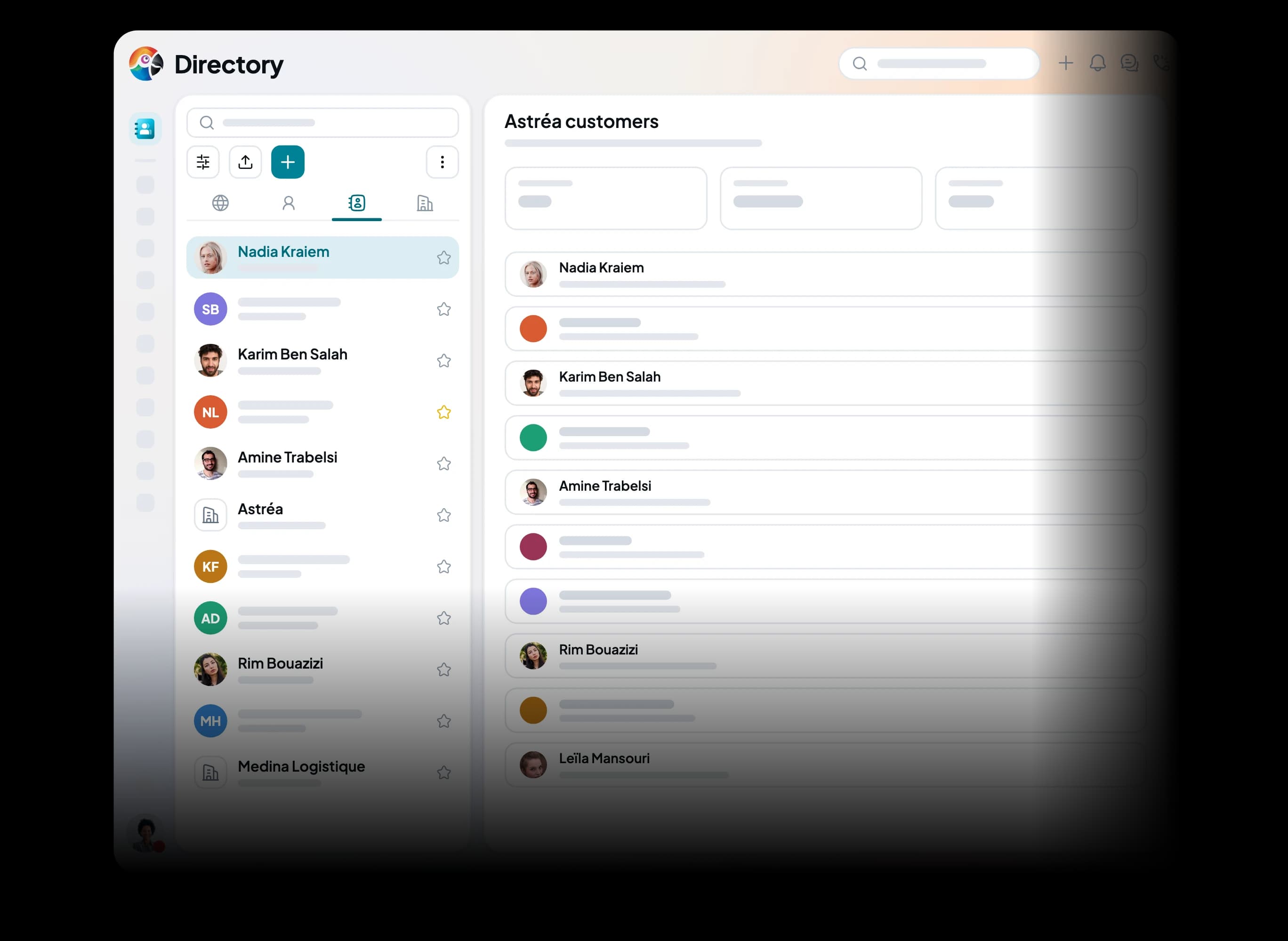 The New segment panel: a name, Sphere visibility, the Contacts type, a condition on the organization and the live counter of 12 members.